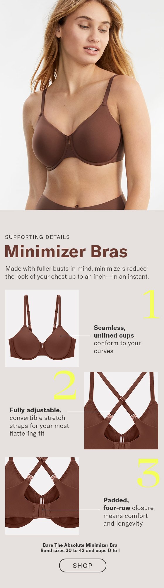 Minimizer Bra - Shop on Pinterest