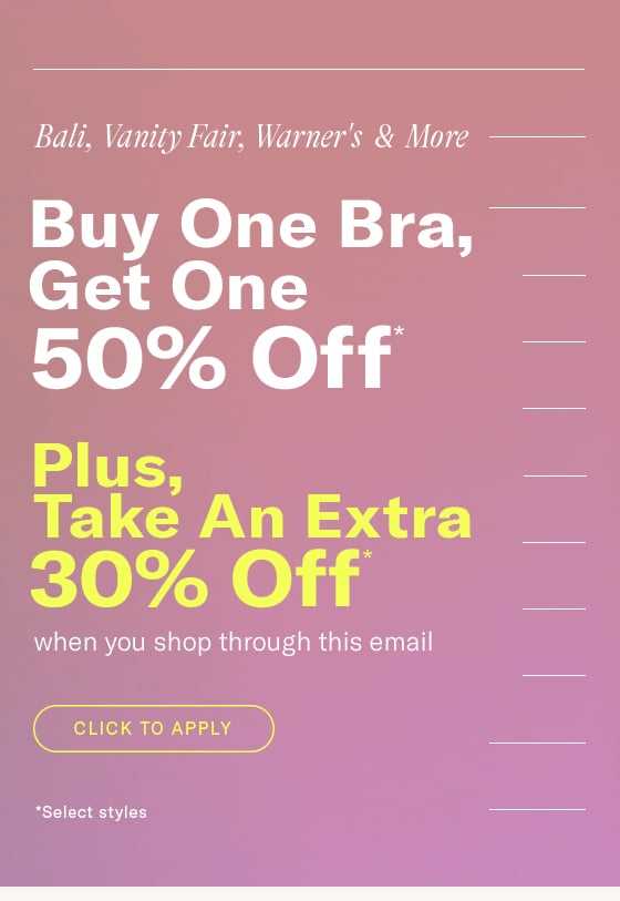 Up To 50% Off Your Go-To Bras + Free Shipping - Bare Necessities