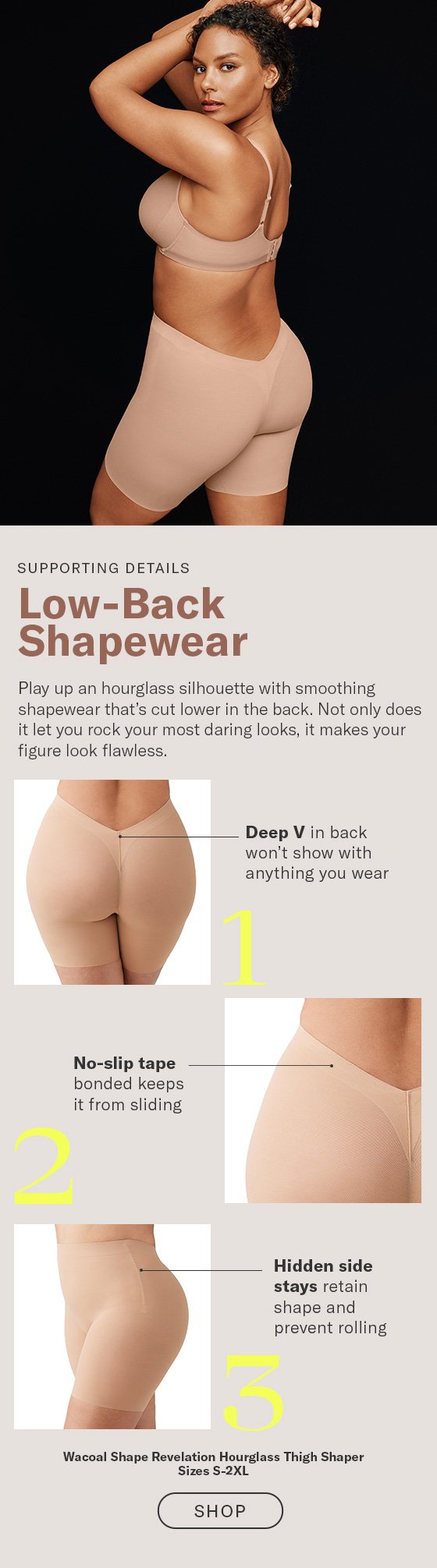 Shapewear Solutions Made For Your Low-Back Wardrobe - Bare Necessities