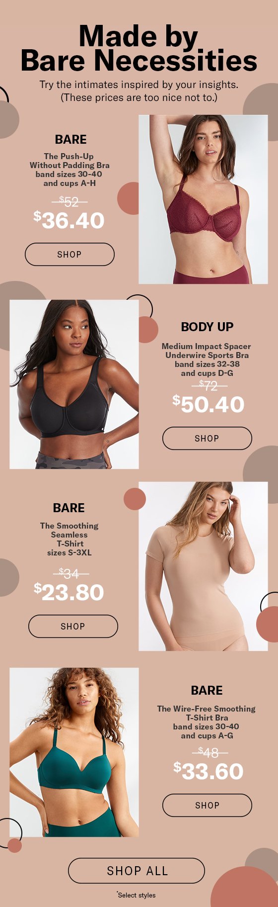 Bras Starting At $39 - Find Your Favorites! - Bare Necessities