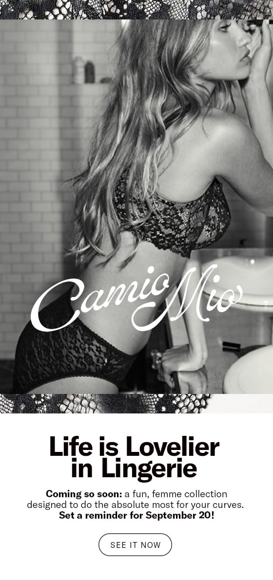 Mark Your 📅: Camio Mio Lingerie Launches 9/20 - Bare Necessities