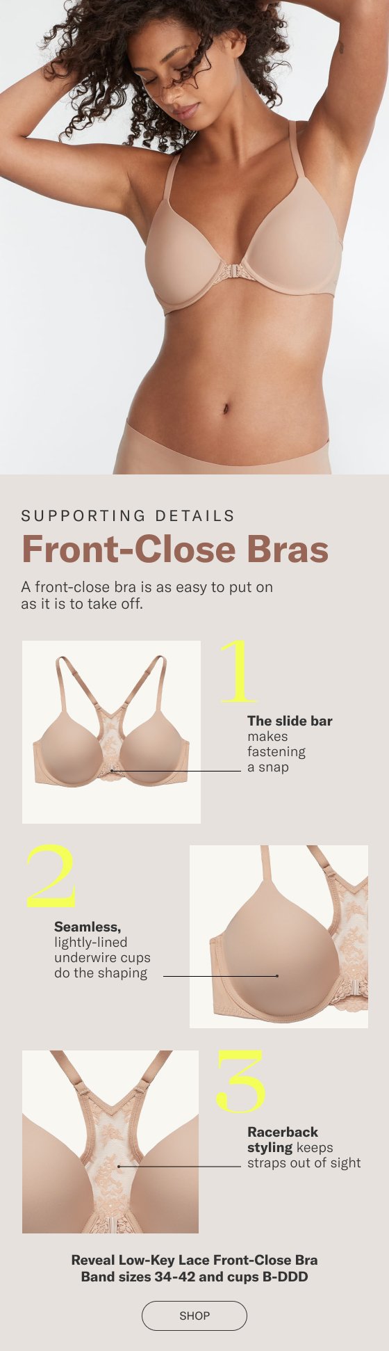 front close bras