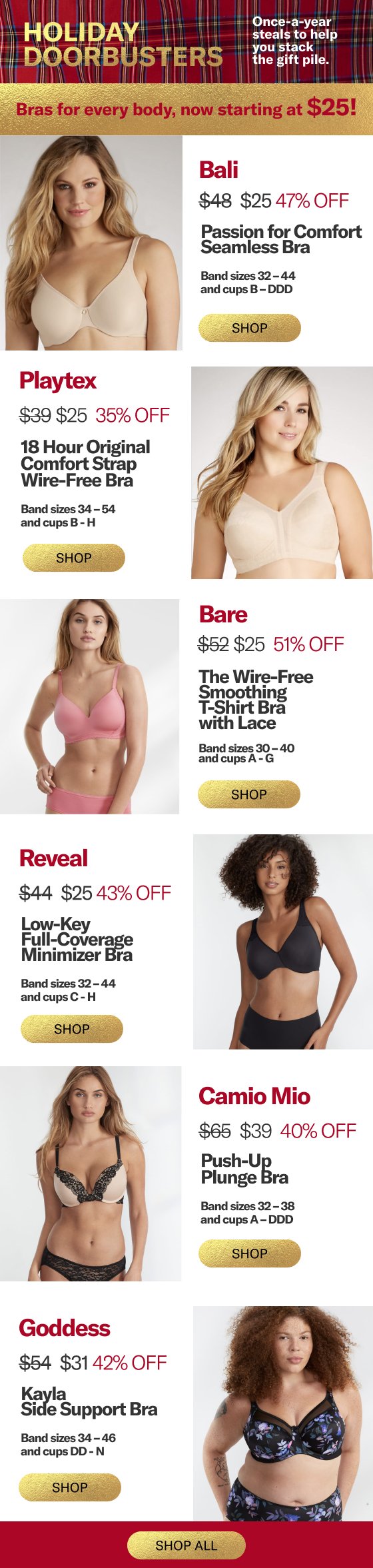 Deck Your Lingerie Drawer With Bras Starting At $25! - Bare Necessities