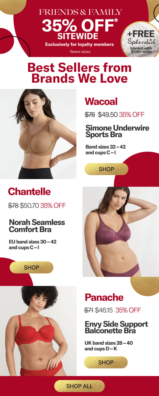 Friends & Family: Up To 35% Off Our Most Exclusive Bra Brands - Bare  Necessities