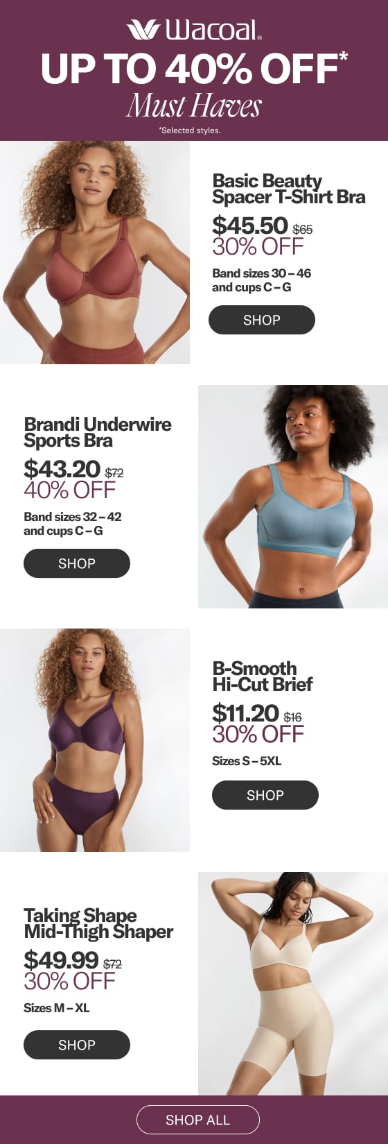 Sports Bra Sale… Up to 40% Off + Sexy Lingerie Clearance - Bare