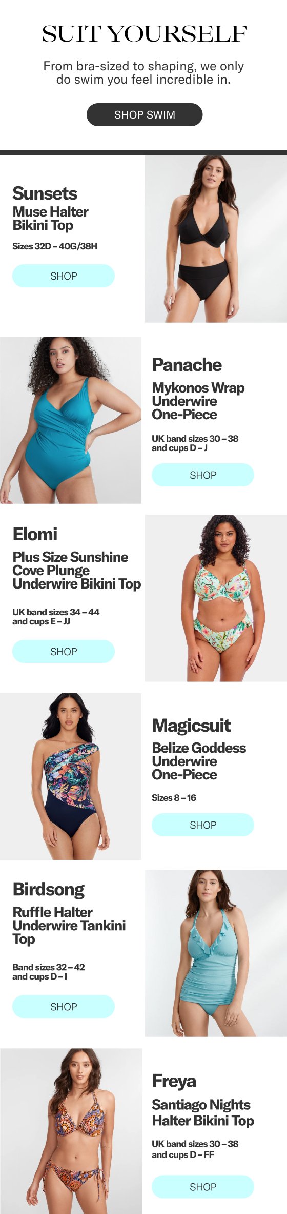 From Bra-Sized To Shaping: Swimwear That Suits You! - Bare Necessities