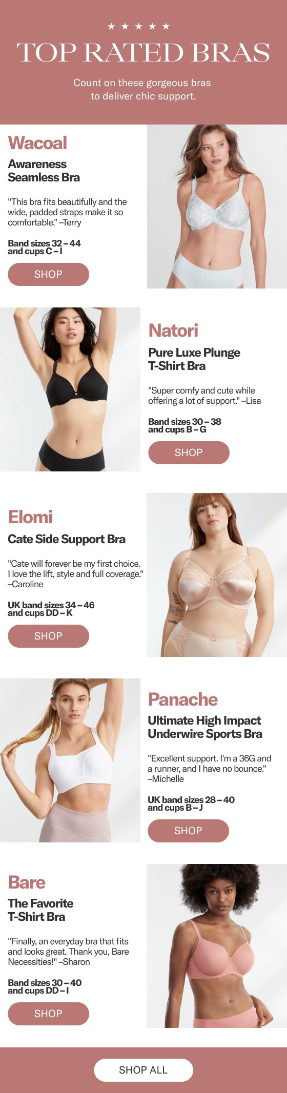 Top-Rated Picks: Must-Try 5-Star Bras for You Today! - Bare Necessities