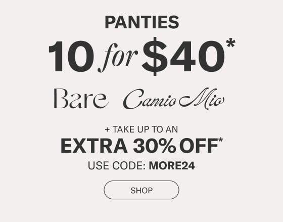 10 for $40 Panties