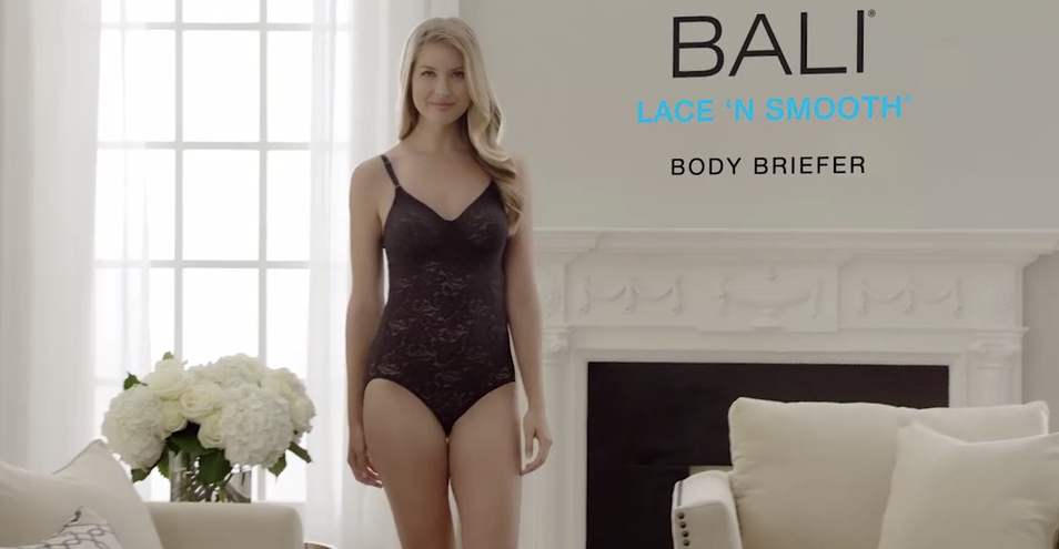Buy Bali womens lace n smooth body briefer bodysuit shapewear