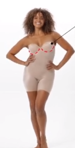 Spanx SUIT YOUR FANCY STRAPLESS CUPPED MID-TIGH BODYSUIT - Body
