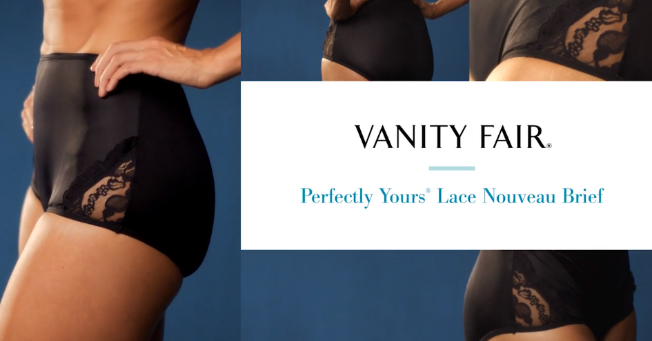 Women's Vanity Fair 13001 Lace Nouveau Brief Panty (Star White 6)