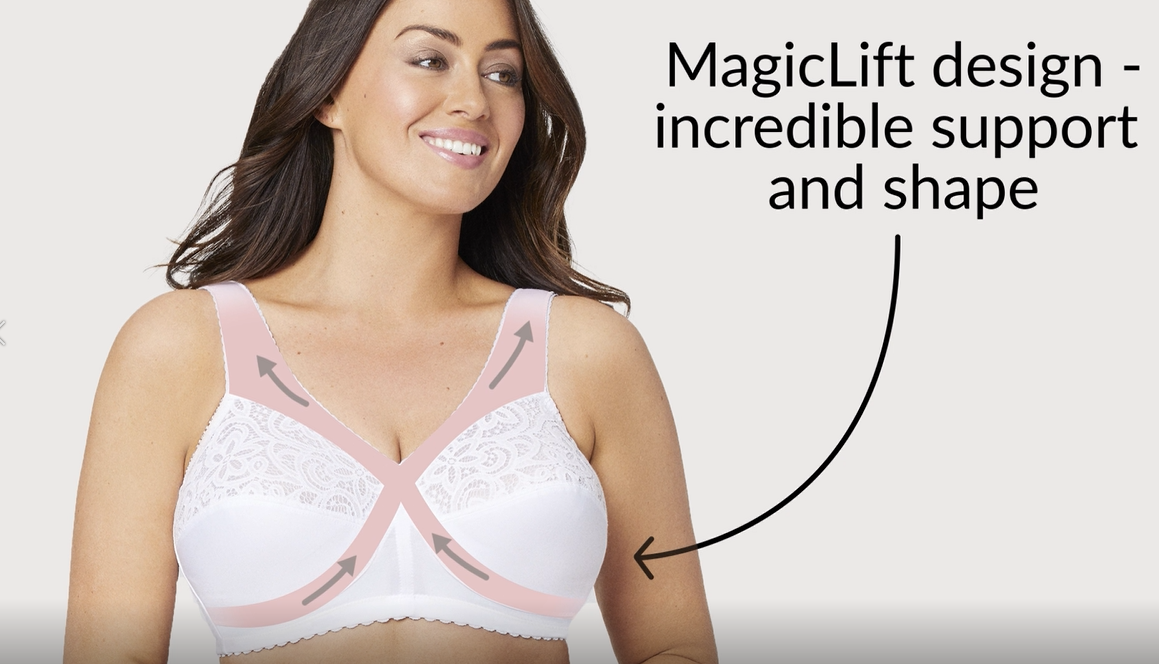 Glamorise MagicLift Cotton Support Wire-Free Bra & Reviews