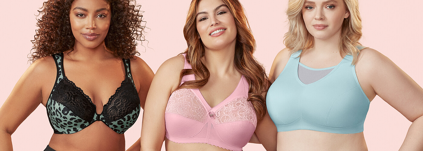 Women in Glamorise bras and panties from Bare Necessities